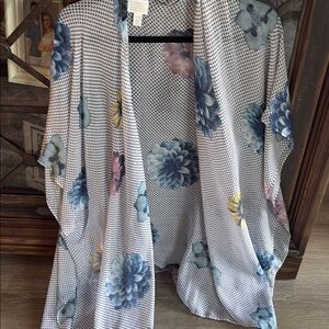 14th & Union Polka Dot and Floral Kimono